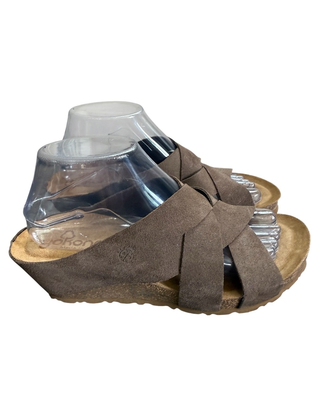 Yokono leather wedge sandal sz8